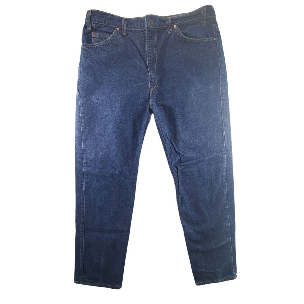 40x32 Vintage USA Made Levis 505 Jeans Men Dark Wash Orange Tab